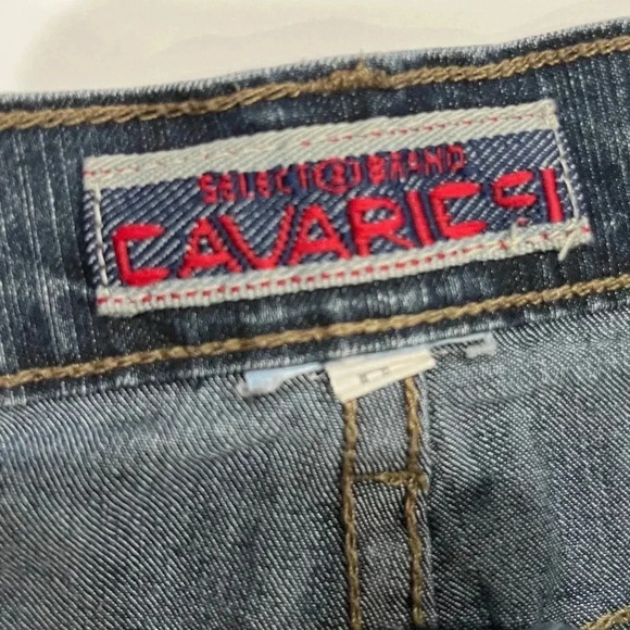 Vintage Z. Cavaricci 80s-90’s Retro Denim mini Skirt with front split So cool! - Picture 5 of 9